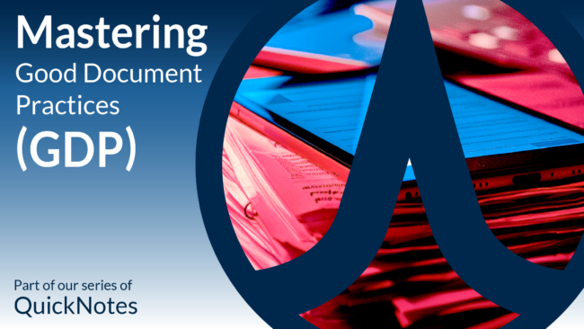 Mastering-Good_Documentation_Practices (GDP)_PharmAllies_QuickNote